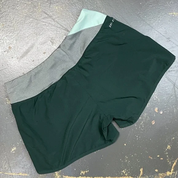Nike Flex 4” Running Shorts 520308-332 XS Green Grey Mint Tennis Ace Court - Picture 2 of 13